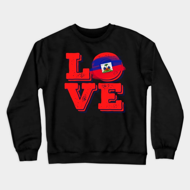 Haitian Love Crewneck Sweatshirt by Beyond TShirt